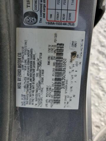 3LNHL2GC9AR610451 - 2010 LINCOLN MKZ GRAY photo 12