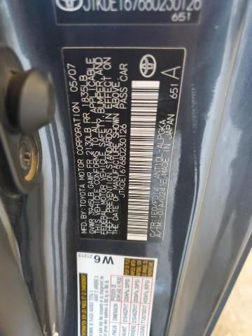 JTKDE167680230126 - 2008 TOYOTA SCION TC ლურჯი ფოტო 12