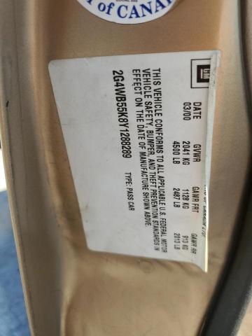 2G4WB55K8Y1288289 - 2000 BUICK REGAL LS 棕色 照片 12