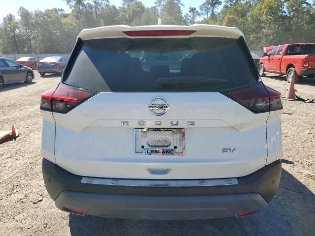 5N1AT3BAXMC824641 - 2021 NISSAN ROGUE SV WHITE photo 6