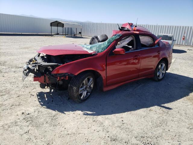 3FAHP0KC1AR329576 - 2010 FORD FUSION SPORT RED photo 1