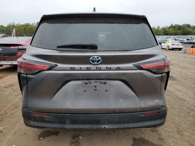 5TDKRKECXMS010695 - 2021 TOYOTA SIENNA LE GRAY photo 6