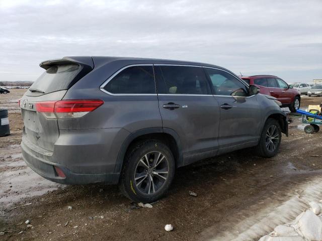 5TDZARFH1JS036459 - 2018 TOYOTA HIGHLANDER LE GRAY photo 3