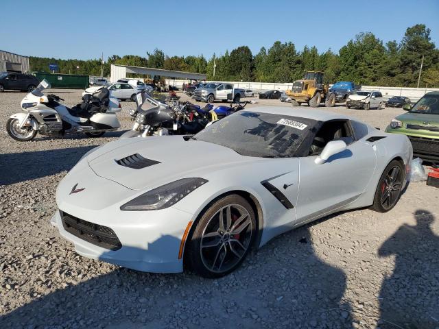1G1YB2D71K5122090 - 2019 CHEVROLET CORVETTE STINGRAY 1LT WHITE photo 1