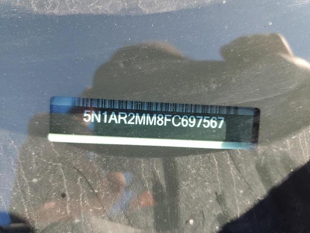 5N1AR2MM8FC697567 - 2015 NISSAN PATHFINDER S WHITE photo 13