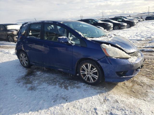 JHMGE8H48AS028249 - 2010 HONDA FIT SPORT BLUE photo 4