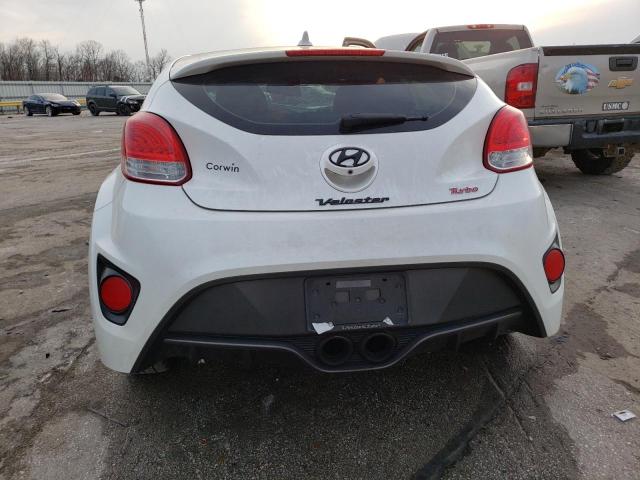 KMHTC6AE3EU184217 - 2014 HYUNDAI VELOSTER TURBO WHITE photo 6