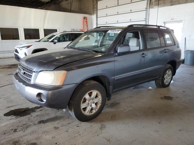 JTEHD21A130020025 - 2003 TOYOTA HIGHLANDER BLUE photo 1