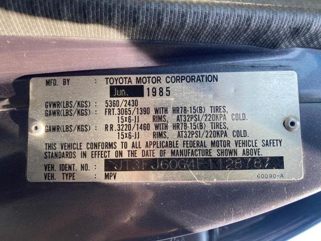 JT3FJ60G4F1128787 - 1985 TOYOTA LAND CRUIS FJ60 GRAY photo 10