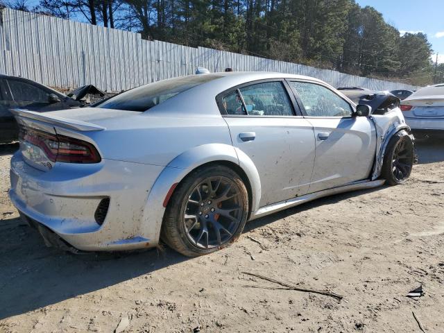 2C3CDXL96MH659033 - 2021 DODGE CHARGER SRT HELLCAT SILVER photo 3