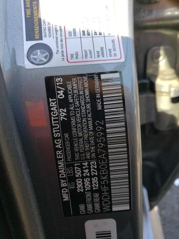 WDDHF5KB0EA795992 - 2014 MERCEDES-BENZ E 350 GRAY photo 12