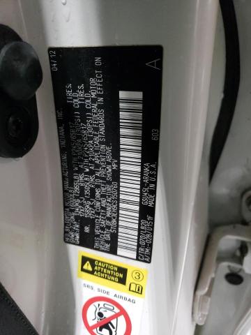 5TDBK3EH9CS150760 - 2012 TOYOTA HIGHLANDER BASE Күміс фото 13