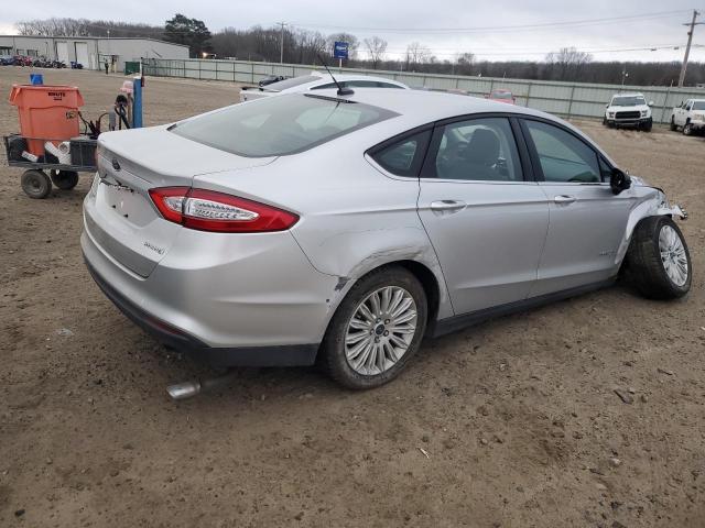 3FA6P0UU0GR311219 - 2016 FORD FUSION S HYBRID SILVER photo 3