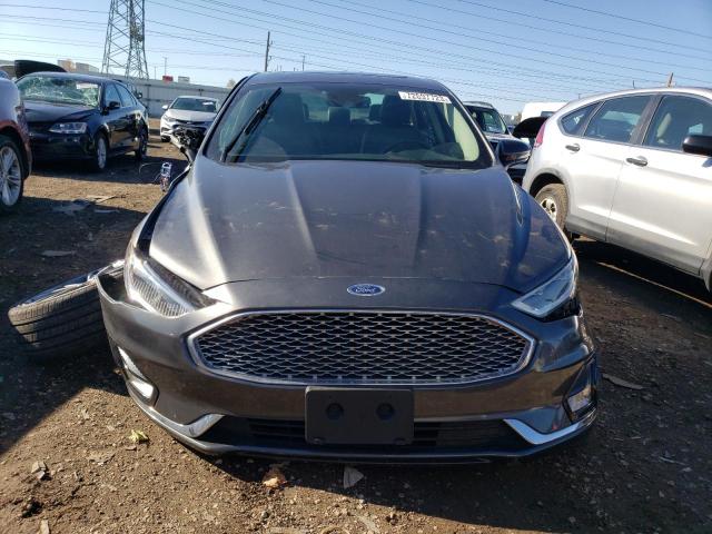 3FA6P0D91LR174006 - 2020 FORD FUSION TITANIUM GRAY photo 5