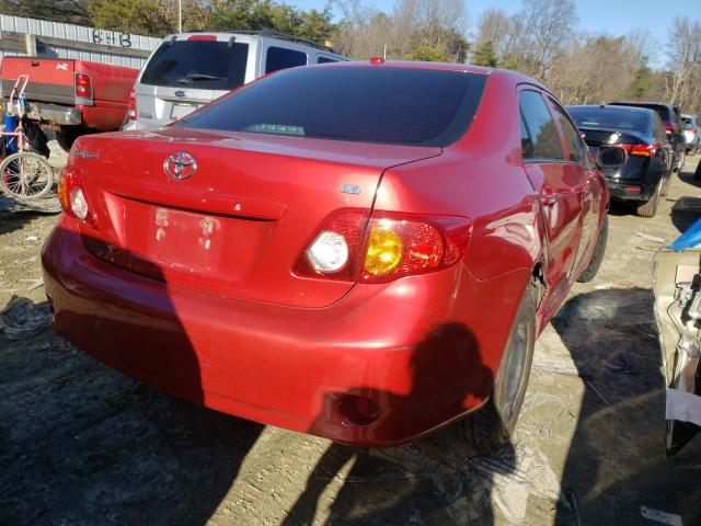 2T1BU4EE0AC233392 - 2010 TOYOTA COROALLA BASE RED photo 3