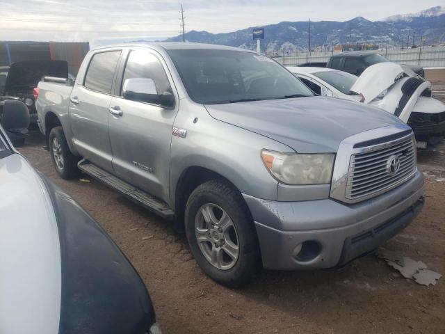 5TFHY5F14CX224845 - 2012 TOYOTA TUNDRA CREWMAX LIMITED SILVER photo 4