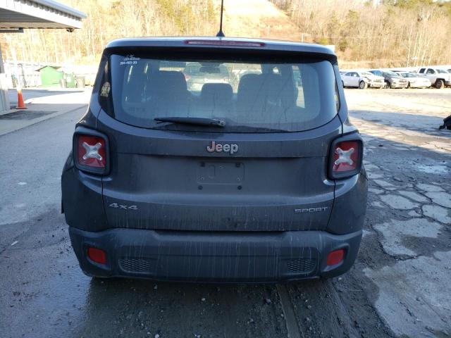 ZACCJBAT4GPE32867 - 2016 JEEP RENEGADE SPORT Մոխրագույն լուսանկար 6