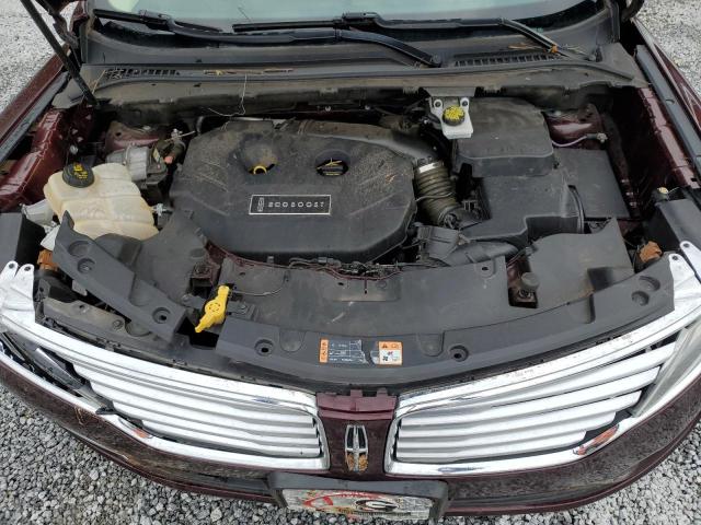5LMTJ2DH9GUJ30988 - 2016 LINCOLN MKC SELECT Բորդո լուսանկար 12