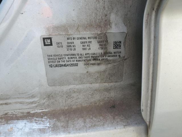 1G1JA5SH4G4125502 - 2016 CHEVROLET SONIC LS SILVER photo 13