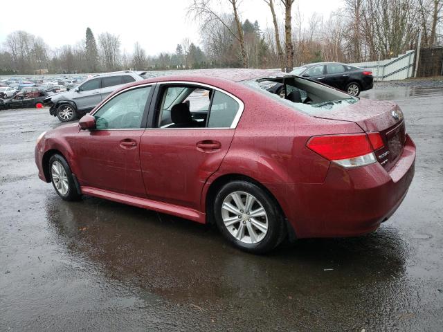 4S3BMBG68C3016694 - 2012 SUBARU LEGACY 2.5I PREMIUM MAROON photo 2