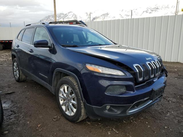 1C4PJMDSXFW710303 - 2015 JEEP CHEROKEE LIMITED BLUE photo 4