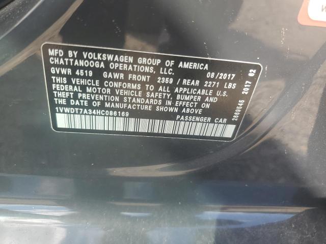 1VWDT7A34HC086169 - 2017 VOLKSWAGEN PASSAT R-LINE Grau Foto 13