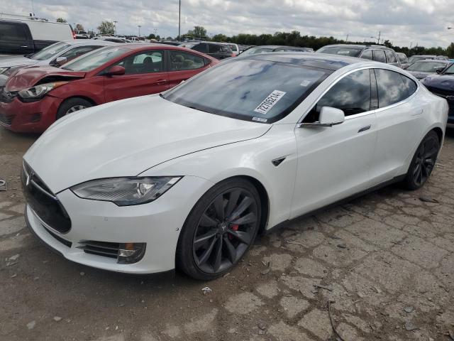 5YJSA1E45FF106123 - 2015 TESLA MODEL S 白色 照片 1