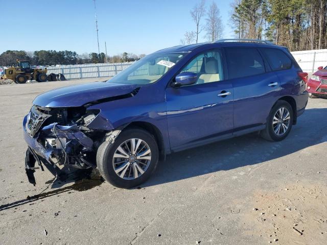 5N1DR2MNXKC595008 - 2019 NISSAN PATHFINDER S BLUE photo 1