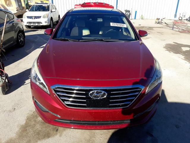 5NPE34AF8FH229402 - 2015 HYUNDAI SONATA SPO RED photo 5