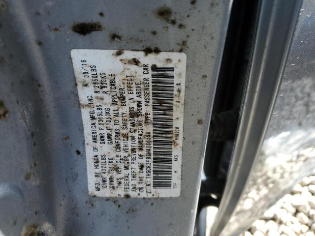 1HGCR2F88HA066590 - 2017 HONDA ACCORD EXL SILVER photo 12