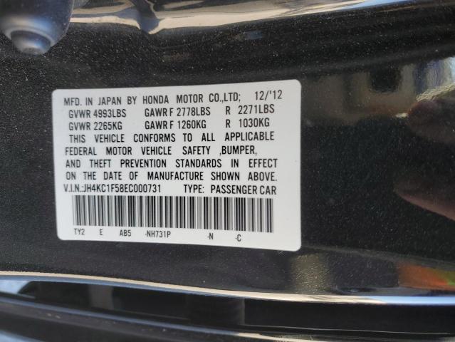 JH4KC1F58EC000731 - 2014 ACURA RLX TECH BLACK photo 12