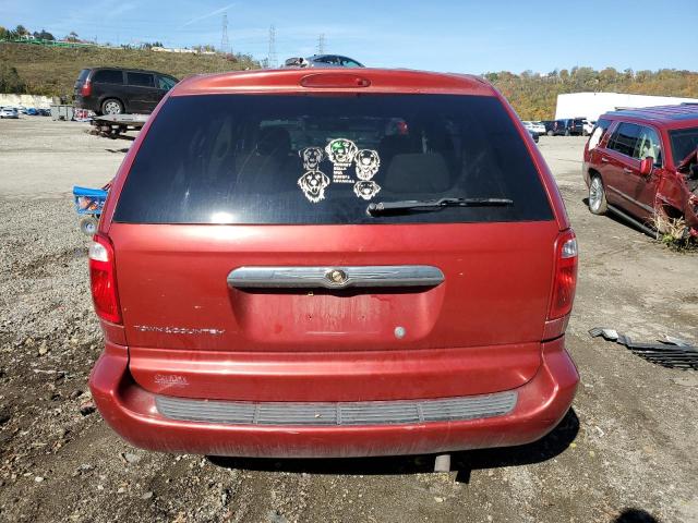 1A4GP45R46B740179 - 2006 CHRYSLER TOWN & COU წითელი ფოტო 6