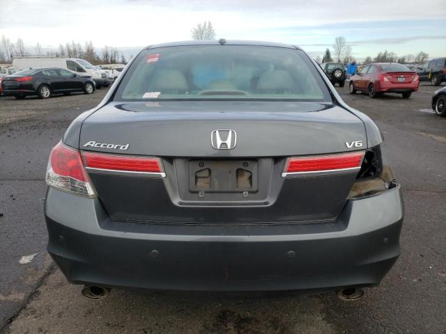 1HGCP3F87BA016881 - 2011 HONDA ACCORD EXL GRAY photo 6