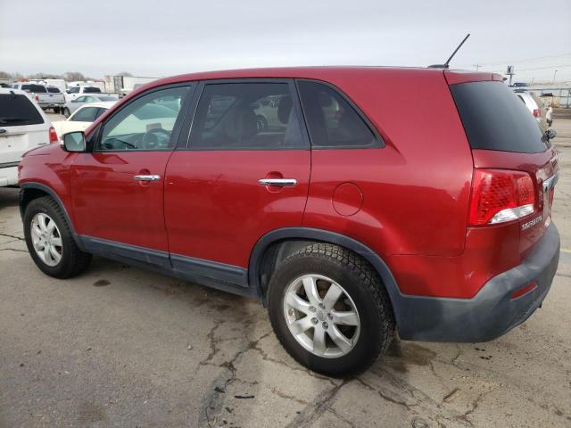 5XYKT3A14BG007233 - 2011 KIA SORENTO BASE RED photo 2