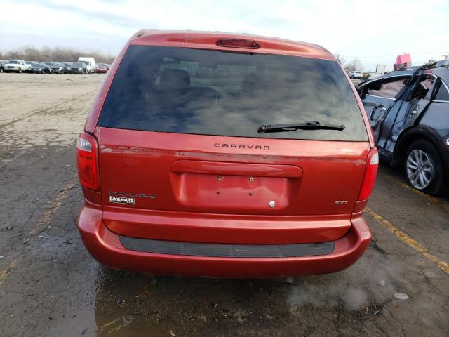 1D4GP45RX6B570998 - 2006 DODGE CARAVAN SXT RED photo 6