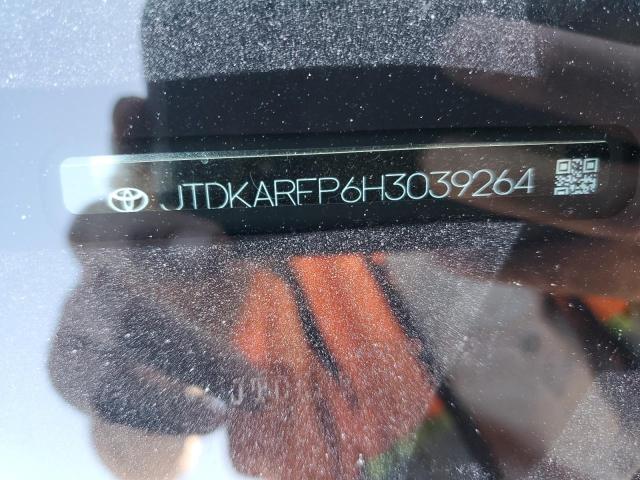 JTDKARFP6H3039264 - 2017 TOYOTA PRIUS PRIM ნაცრისფერი ფოტო 12