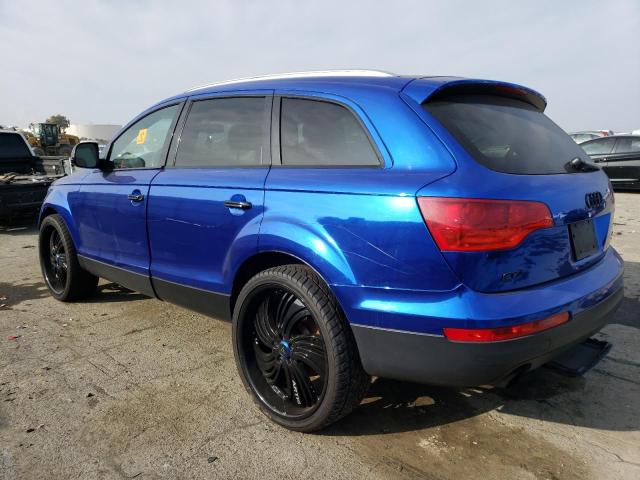 WA1BY74L87D030259 - 2007 AUDI Q7 3.6 QUATTRO PREMIUM BLUE photo 2