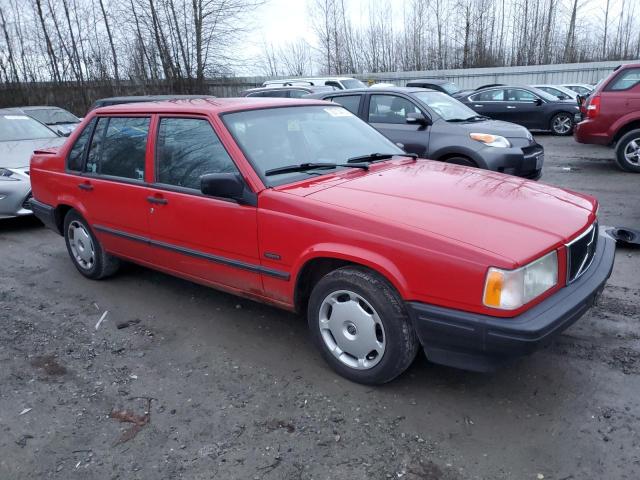 YV1JS8315S1191519 - 1995 VOLVO 940 RED photo 4