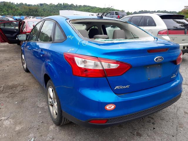 1FADP3F29DL361275 - 2013 FORD FOCUS SE BLUE photo 3