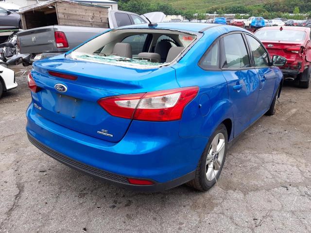 1FADP3F29DL361275 - 2013 FORD FOCUS SE BLUE photo 4