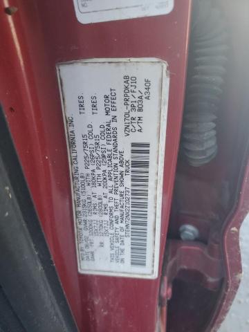 5TEHN72NX2Z102737 - 2002 TOYOTA TACOMA DOUBLE CAB 红色 照片 12