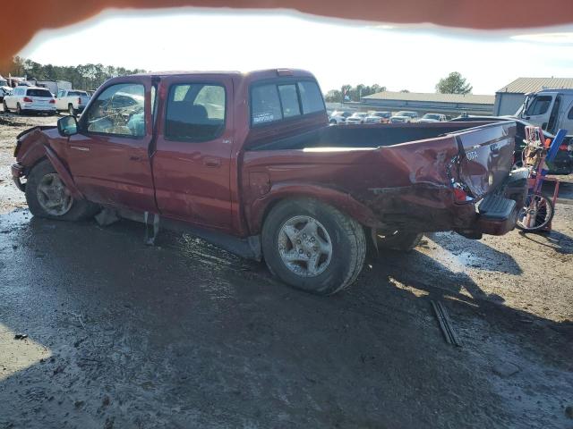 5TEHN72NX2Z102737 - 2002 TOYOTA TACOMA DOUBLE CAB 红色 照片 2