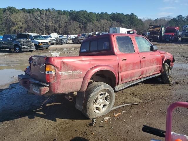5TEHN72NX2Z102737 - 2002 TOYOTA TACOMA DOUBLE CAB 红色 照片 3