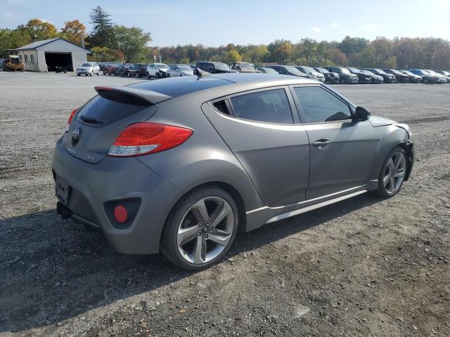 KMHTC6AE9DU135053 - 2013 HYUNDAI VELOSTER TURBO GRAY photo 3