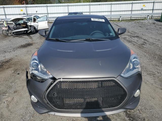 KMHTC6AE9DU135053 - 2013 HYUNDAI VELOSTER TURBO GRAY photo 5