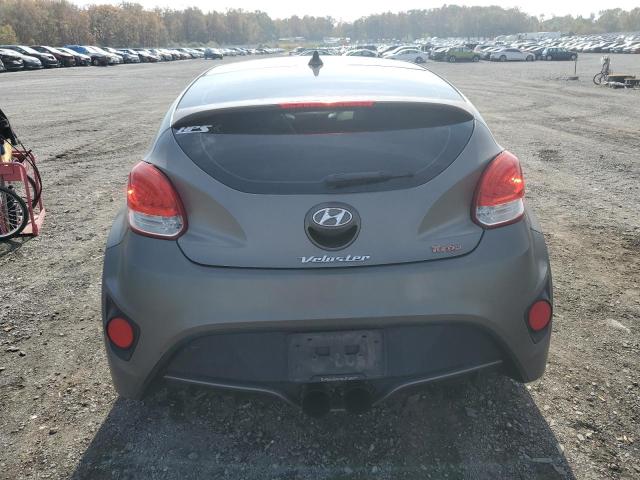 KMHTC6AE9DU135053 - 2013 HYUNDAI VELOSTER TURBO GRAY photo 6