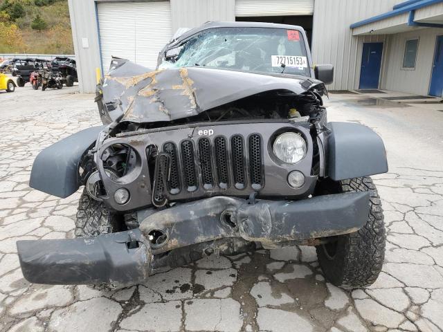 1C4BJWFG1EL261916 - 2014 JEEP WRANGLER RUBICON GRAY photo 5