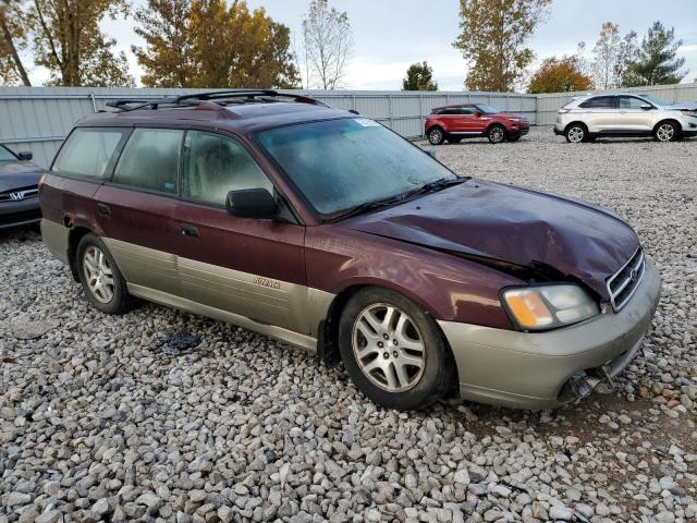 4S3BH6756Y7672234 - 2000 SUBARU LEGACY OUTBACK AWP 栗色 照片 4