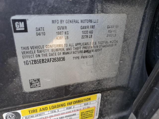 1G1ZB5EB2AF263896 - 2010 CHEVROLET MALIBU LS GRAY photo 13