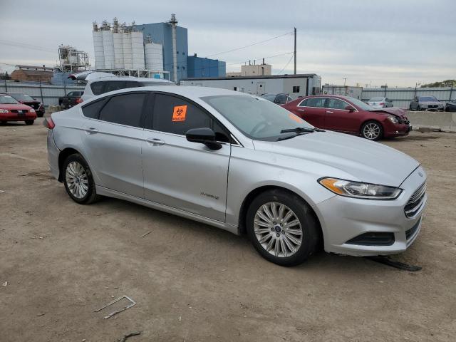 3FA6P0LU4ER218069 - 2014 FORD FUSION SE HYBRID SILVER photo 4